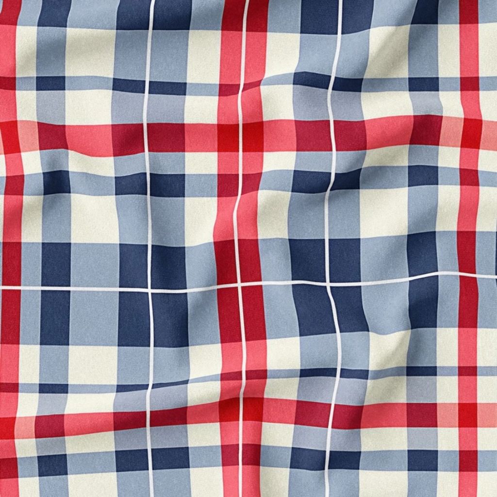 قیمت ارزان پارچه مخمل پارچه باما طرح چارخونه کد 5013059