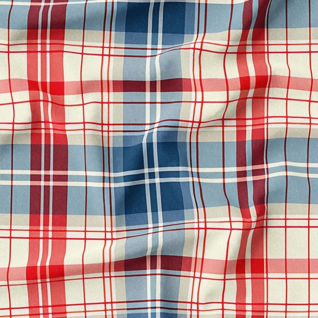 فروش اینترنتی پارچه مخمل پارچه باما طرح چارخونه کد 5013060