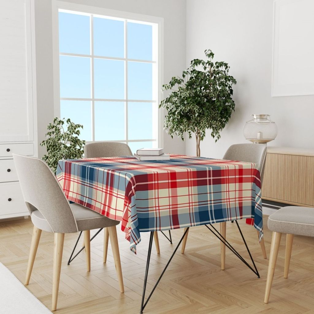 قیمت ارزان پارچه مخمل پارچه باما طرح چارخونه کد 5013060