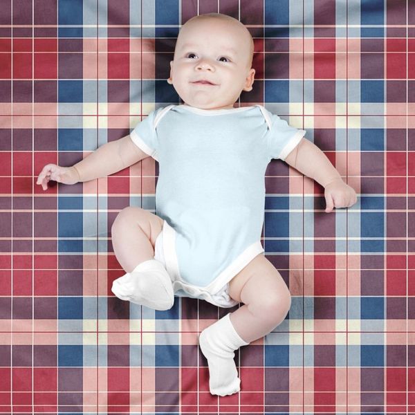 پارچه مخمل طرح چارخونه کد 5013061