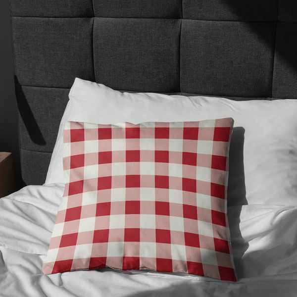 پارچه مخمل طرح چارخونه کد 5013062