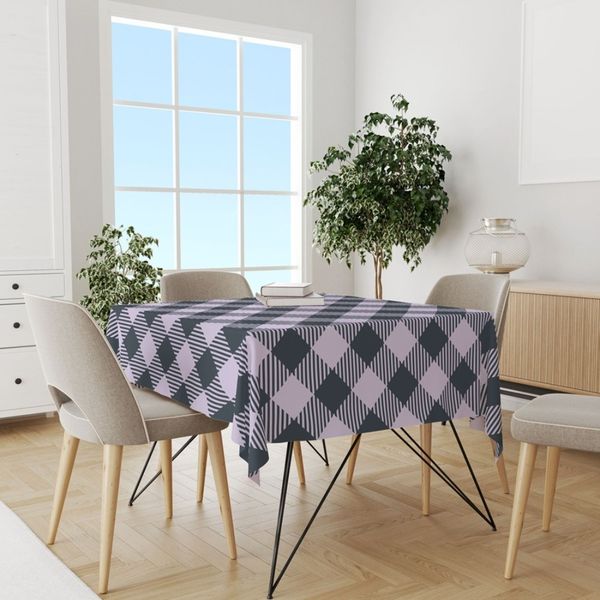 پارچه مخمل طرح چارخونه کد 5013067