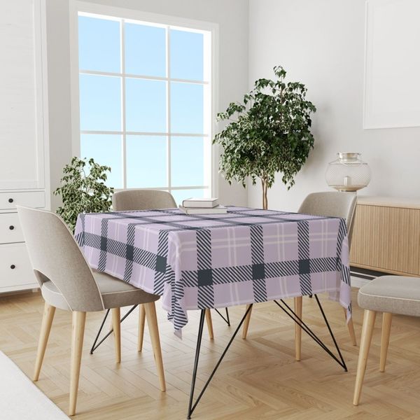 پارچه مخمل طرح چارخونه کد 5013070