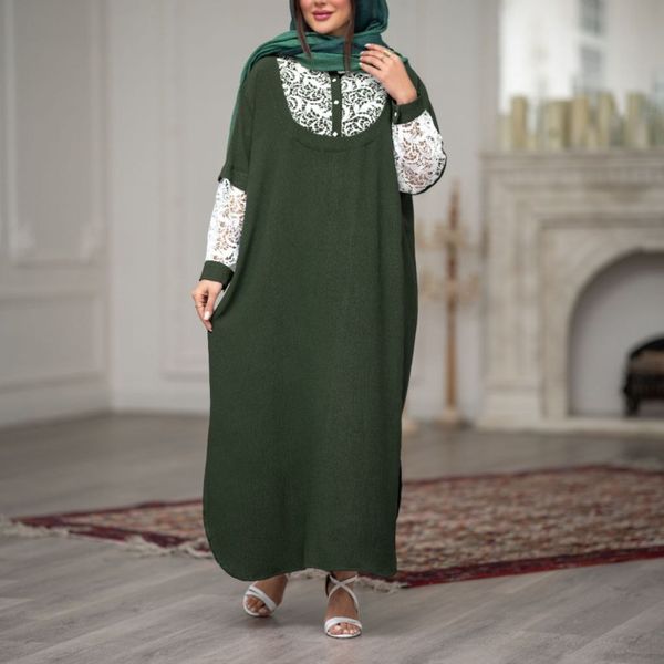 پیراهن مانتویی خرجکار گیپور عیدانه
