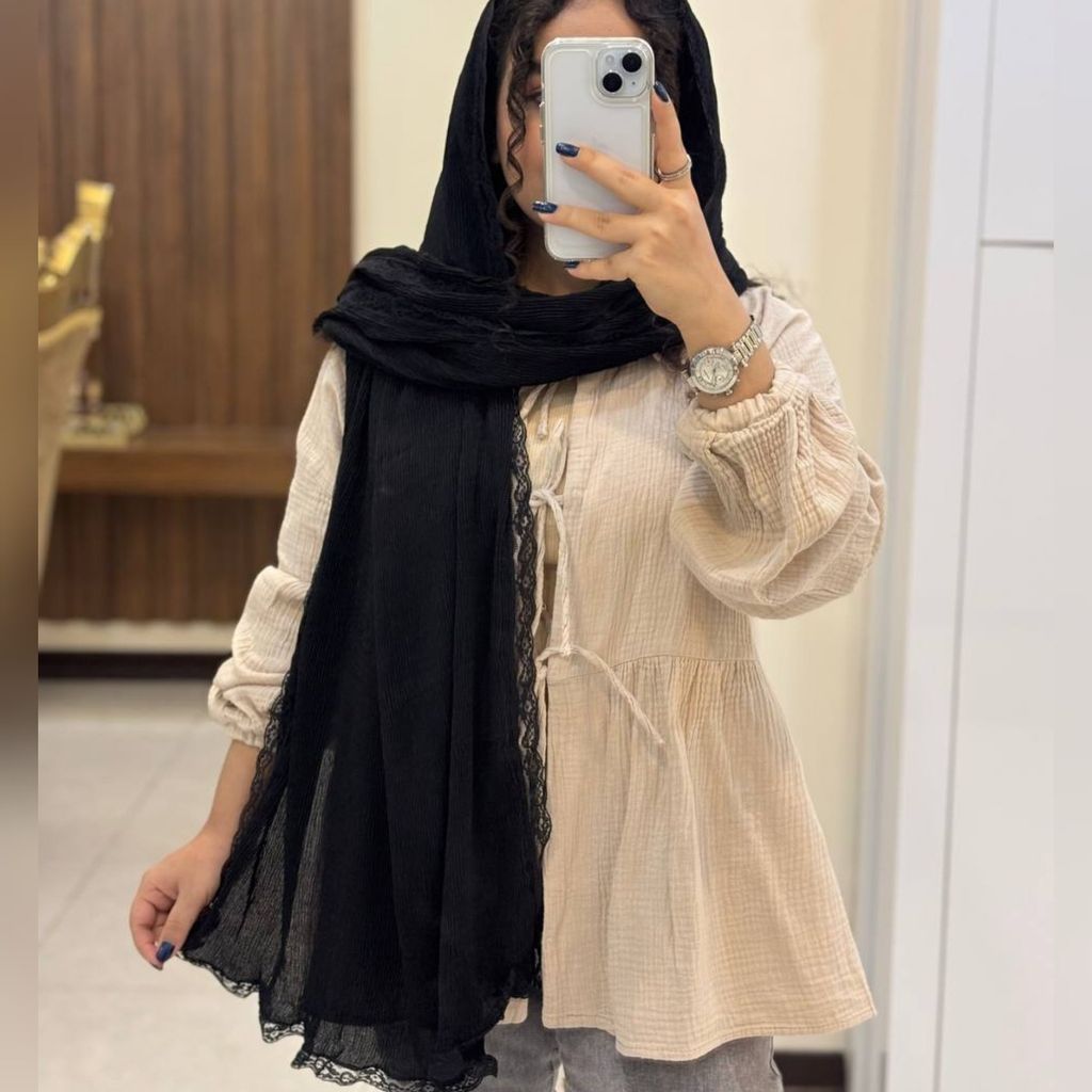 خرید اینترنتی شال وال گیپور مجلسی وارداتی