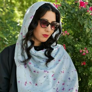 شال زنانه سوپر نخ طرح بهار کد 03