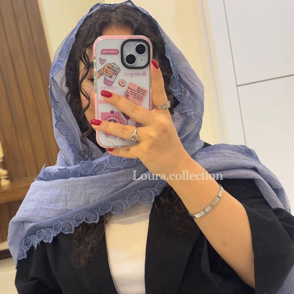 خرید انلاین شال کتان سنگشور دور دانتل وارداتی
