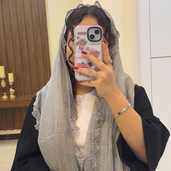 شال کتان سنگشور دور دانتل وارداتی