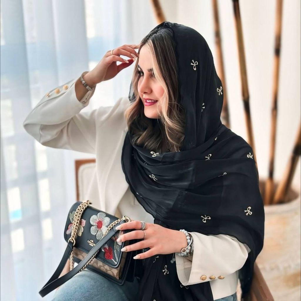 قیمت شال پاپیونی مشکی ژان ژان ترک