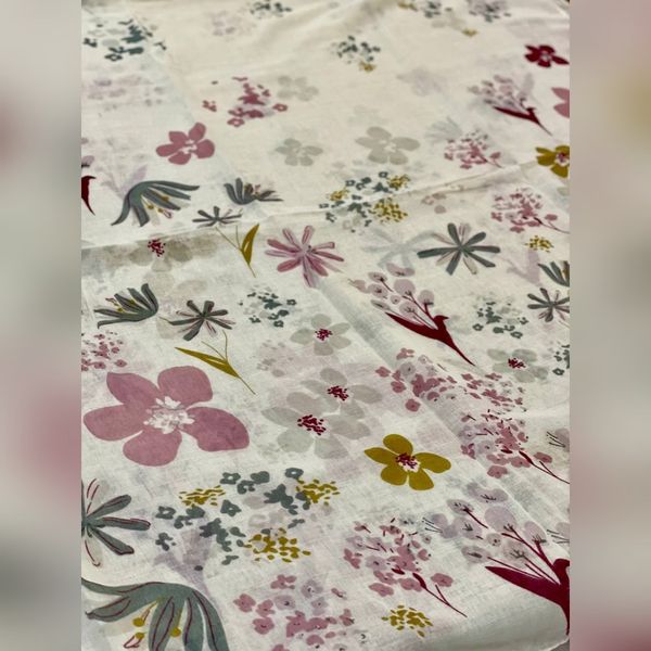 شال نخ پنبه پارچه وارداتی چهارفصل
