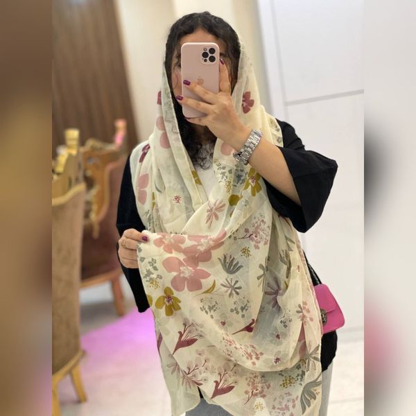 شال نخ پنبه پارچه وارداتی چهارفصل