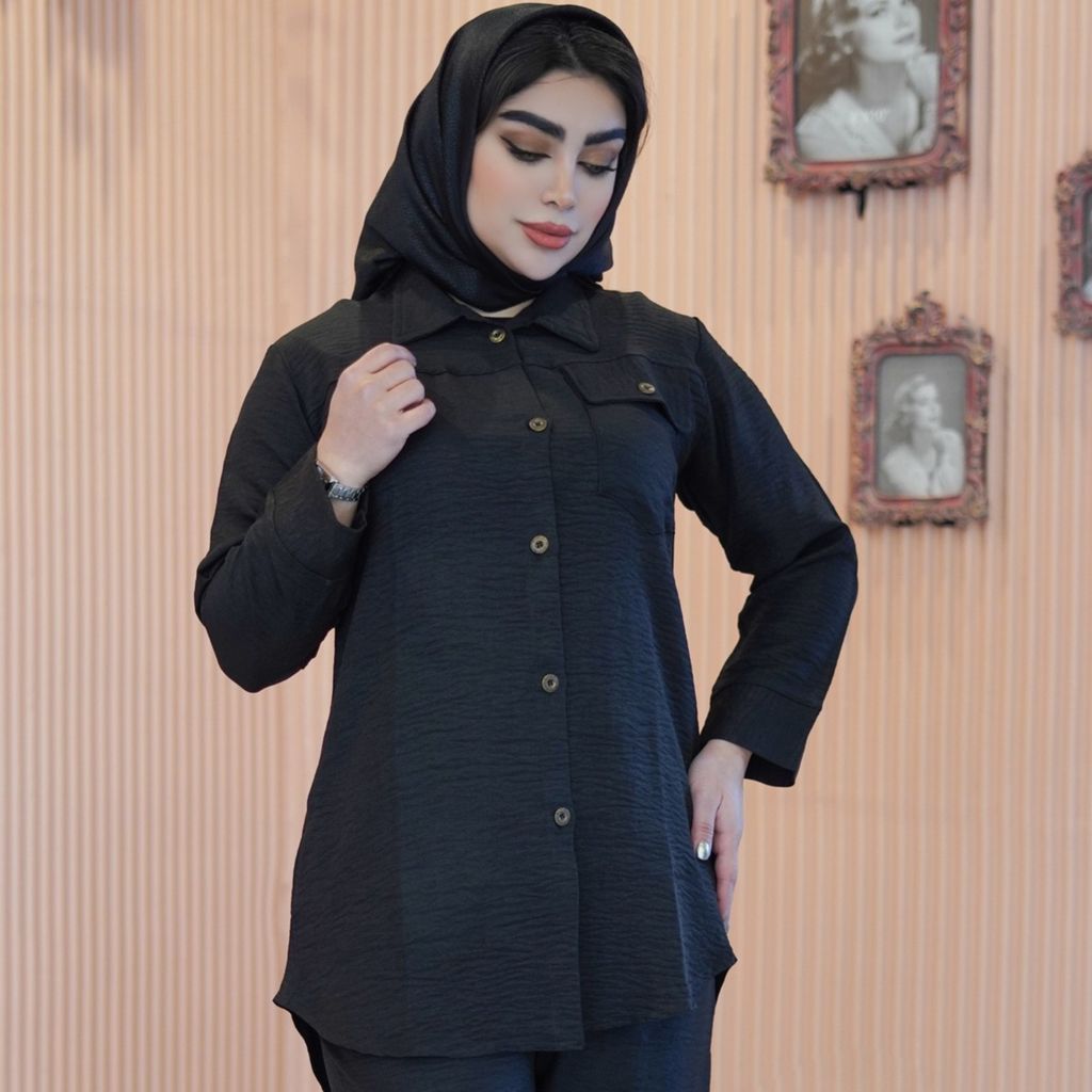 قیمت ارزان شومیز مانتویی زنانه فری سایز