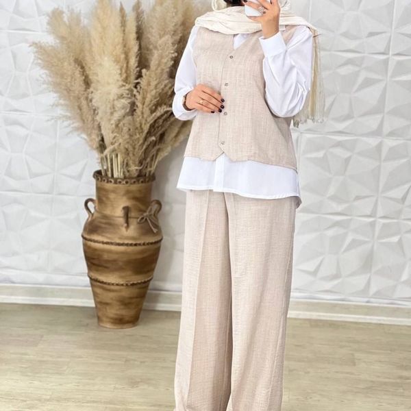 ست سه تیکه عیدانه ( شومیز شلوار ژیله)