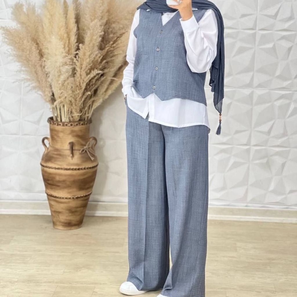 قیمت ارزان ست سه تیکه عیدانه ( شومیز شلوار ژیله)