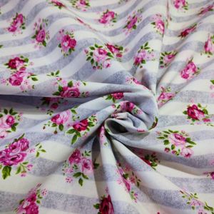 خرید آنلاین پارچه ملحفه طرح گل سوری عرض 2 متر کد 3