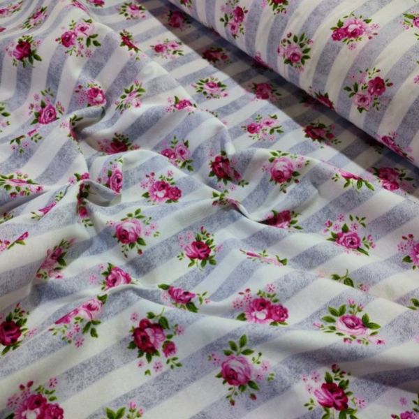 پارچه ملحفه طرح گل سوری عرض 2 متر کد 3
