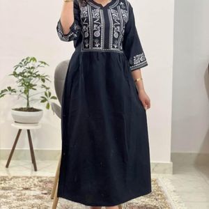 پیراهن زنانه لینن کد 7575