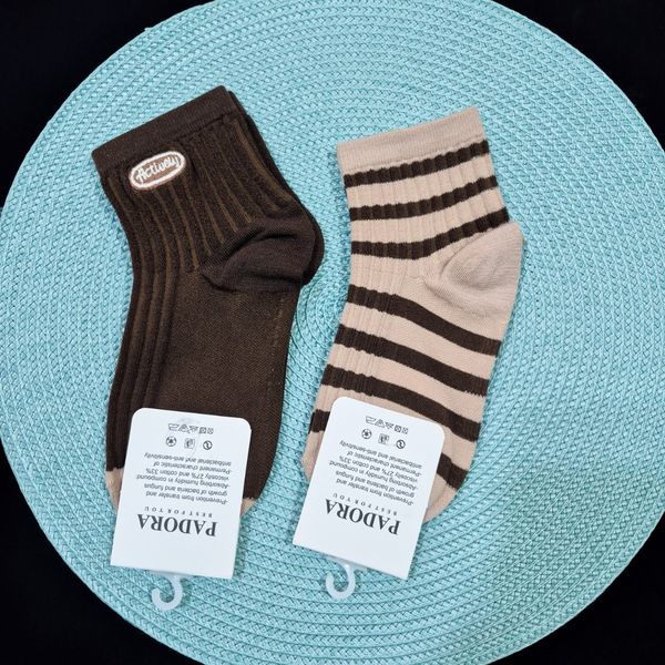 جوراب مچی زنانه کبریتی قهوه ای