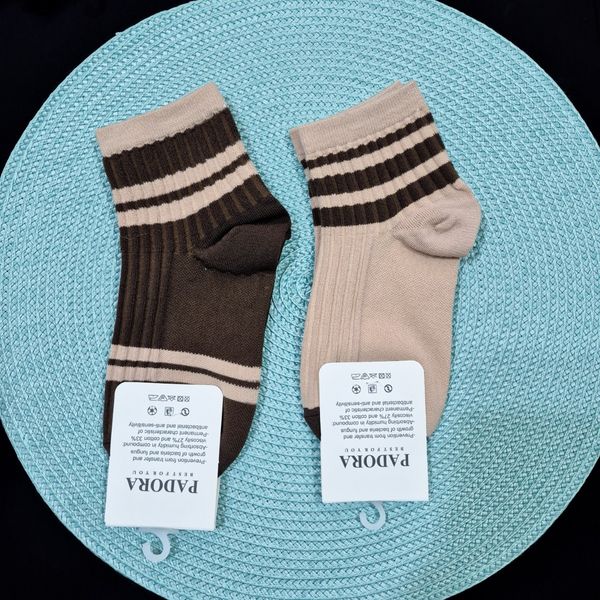 جوراب مچی زنانه کبریتی قهوه ای