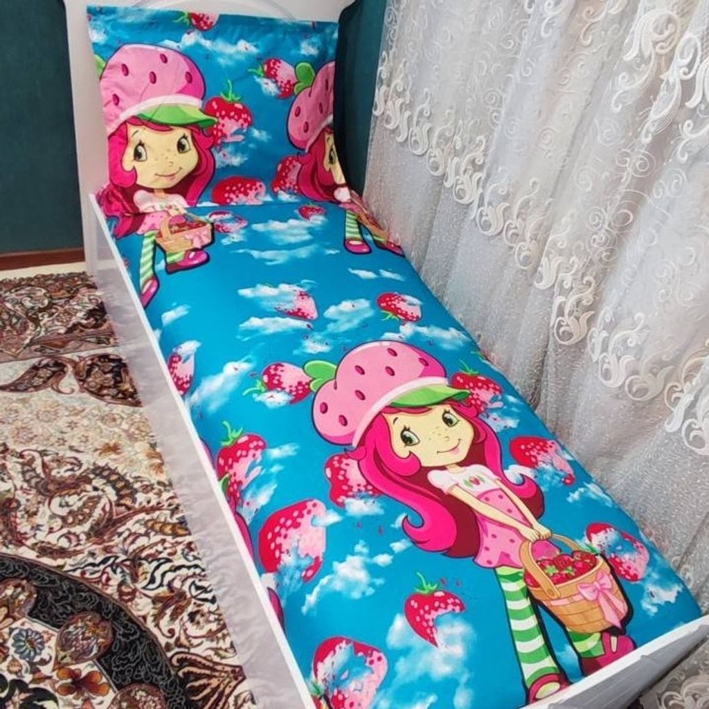 مشخصات روتختی دختر توت فرنگی یک نفره عروسکی دخترانه دختر توت فرنگی