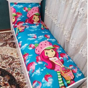 قیمت روتختی دختر توت فرنگی یک نفره عروسکی دخترانه دختر توت فرنگی