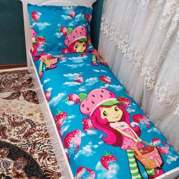 روتختی دختر توت فرنگی یک نفره عروسکی دخترانه دختر توت فرنگی