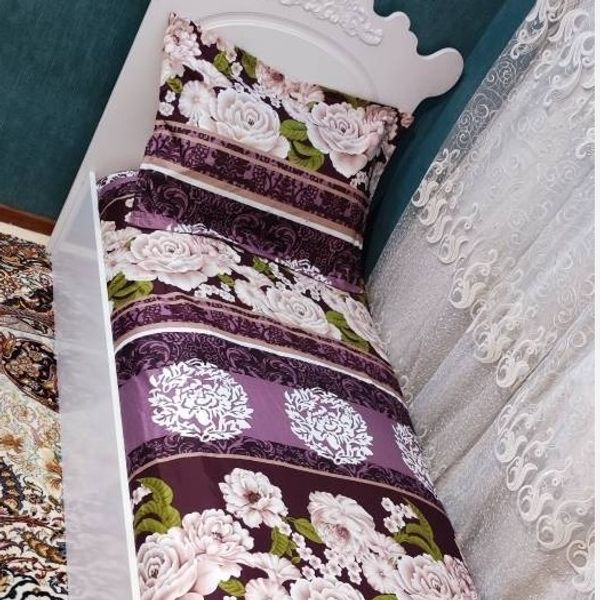 روتختی یک نفره گل دار صورتی  بنفش گلدار