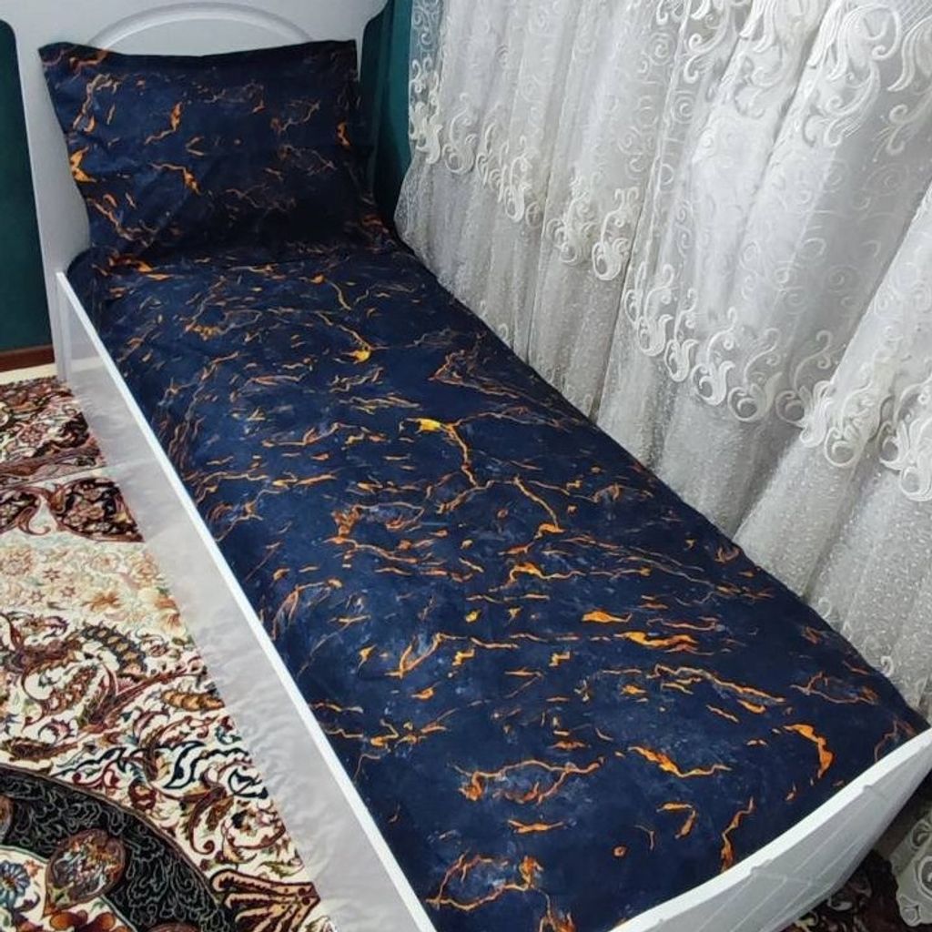 قیمت روتختی سورمه ای سیر یک نفره ماربل سورمه ای تیره