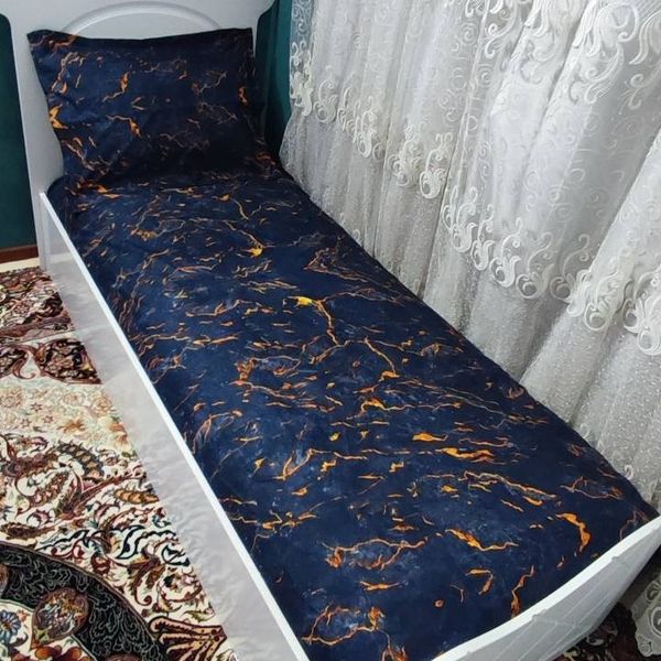 روتختی سورمه ای سیر یک نفره ماربل سورمه ای تیره