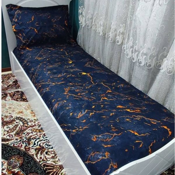 روتختی سورمه ای سیر یک نفره ماربل سورمه ای تیره