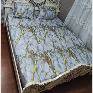 قیمت روتختی دونفره سه بعدی  ماربل طلایی 