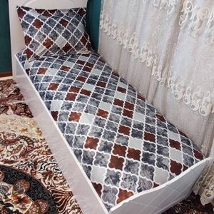 خرید انلاین روتختی یک نفره طوسی خاکستری پتینه