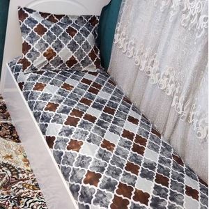 خرید اینترنتی روتختی یک نفره طوسی خاکستری پتینه