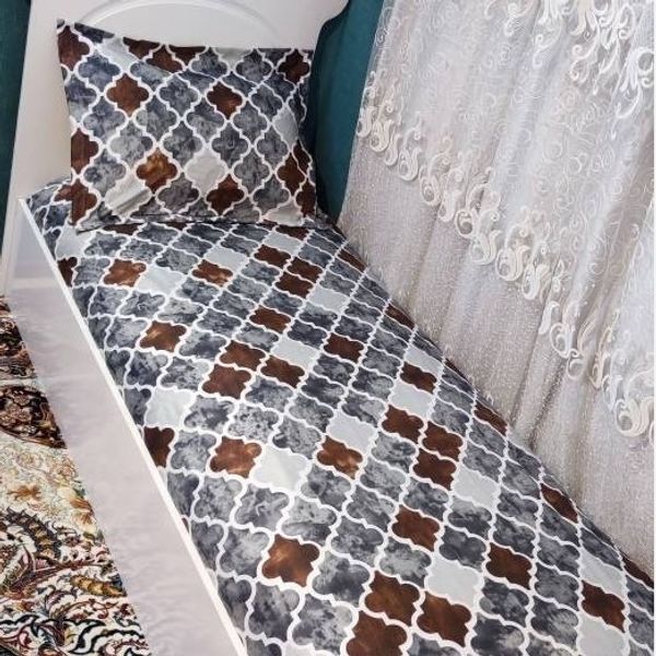 روتختی یک نفره طوسی خاکستری پتینه