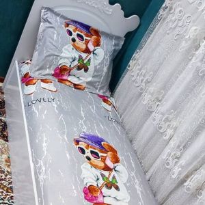 مشخصات روتختی تشک تخت دخترانه عروسکی تدی یک نفره