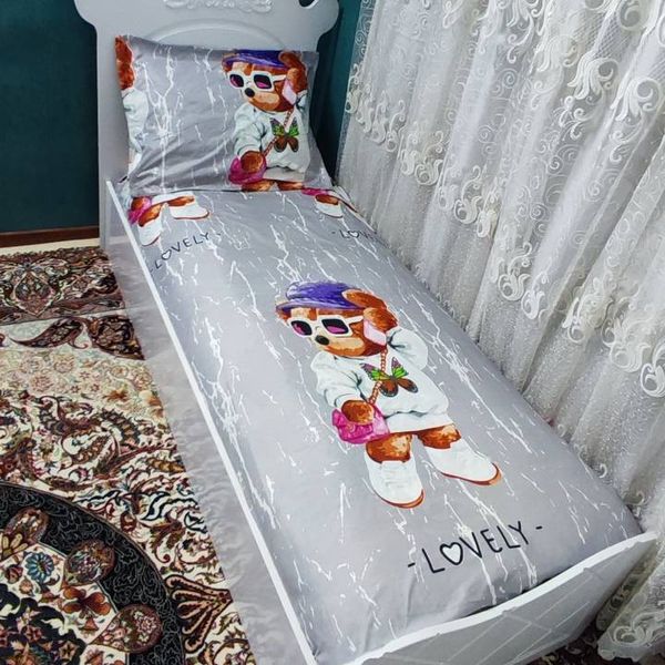 روتختی تشک تخت دخترانه عروسکی تدی یک نفرهp