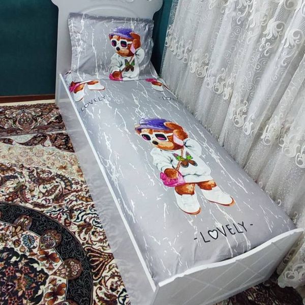 روتختی تشک تخت دخترانه عروسکی تدی یک نفرهp