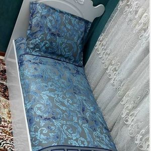 روتختی یکنفره طرح ورساچ ابی طوسی یک نفره وراسچی برگ