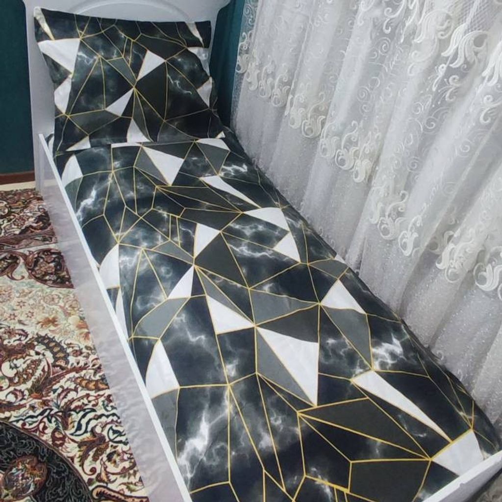 قیمت ارزان روتختی سه بعدی  یک نفره با روبالش زیپی نیم ست کشدوزی شده