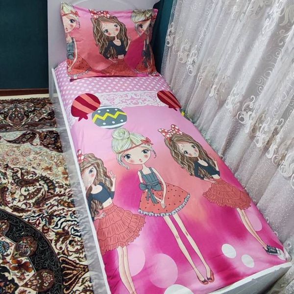 روتختی یک نفره عروسکی دخترانه صورتی