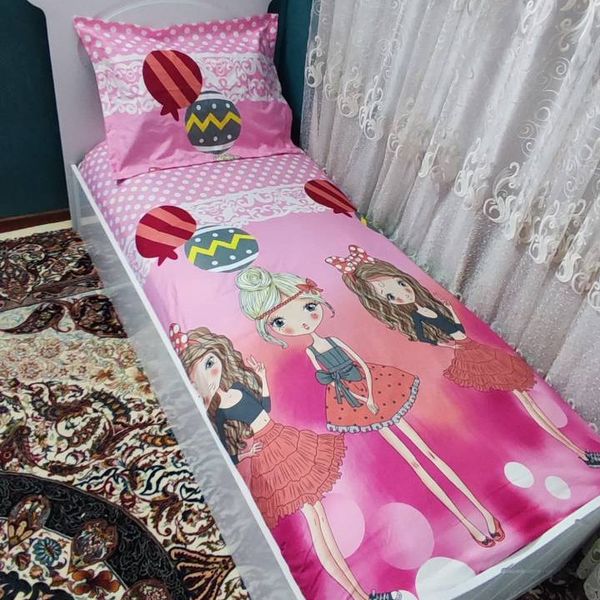 روتختی یک نفره عروسکی دخترانه صورتی