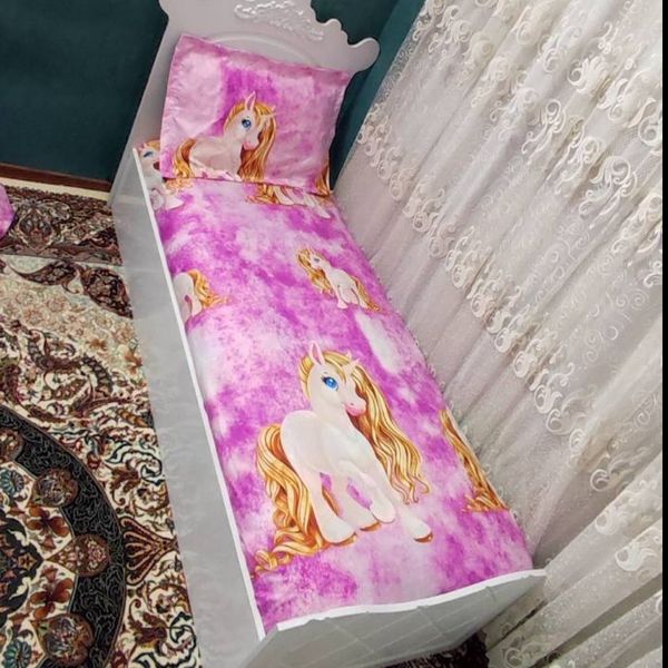 روتختی یک نفره دخترانه تک شاخ دورکش صورتی