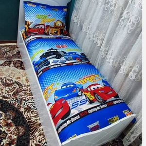 خرید اینترنتی روتختی ملحفه یک نفره پسرانه مک کویین یکنفره ابی مک کوئین