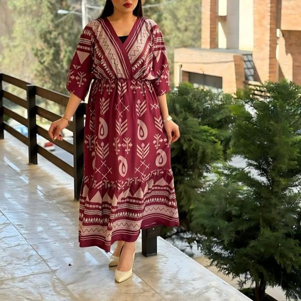 پیراهن بلند زنانه دخترانه تن خور عالی فلور بوگاتی فری سایز