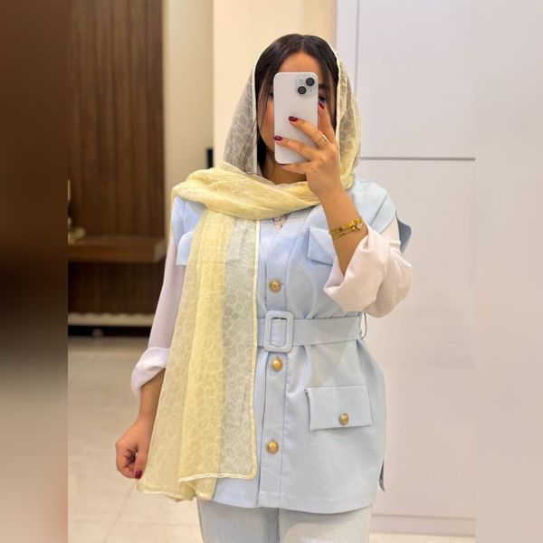 شال حریر دورگان مجلسی وارداتی