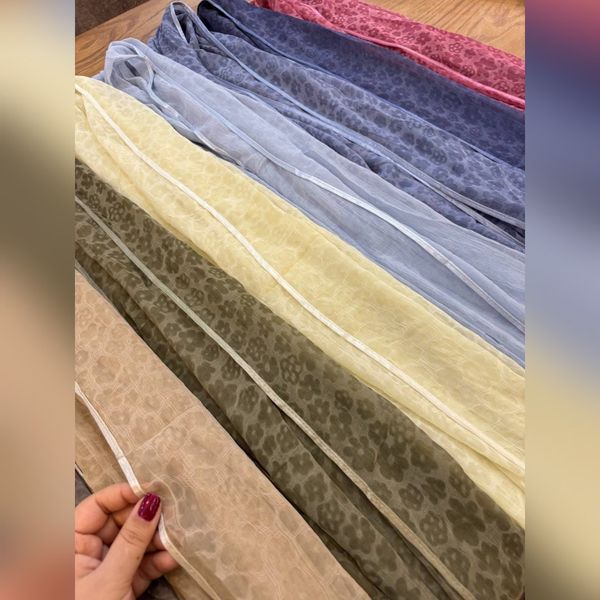 شال حریر دورگان مجلسی وارداتی