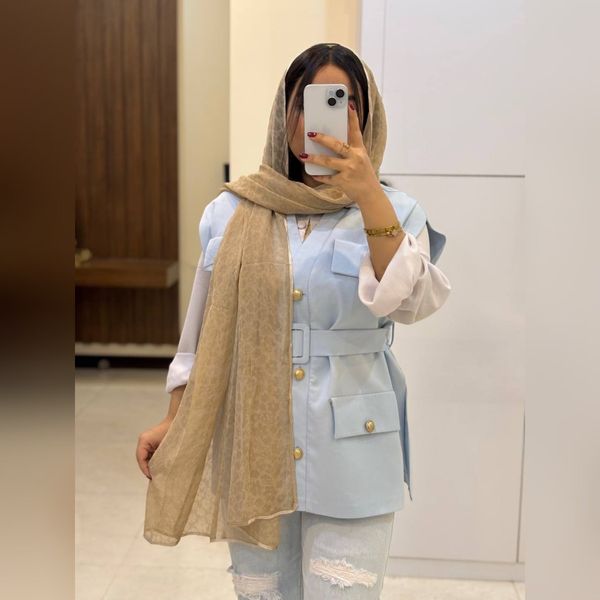 شال حریر دورگان مجلسی وارداتی