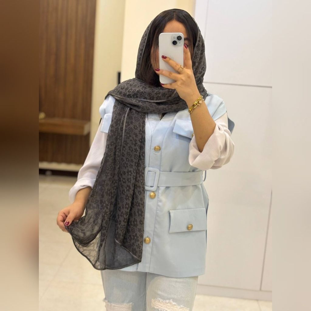 خرید اینترنتی شال حریر دورگان مجلسی وارداتی