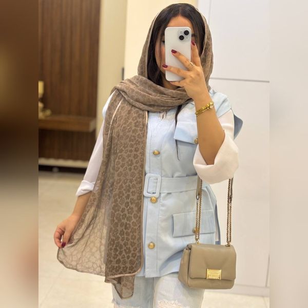 شال حریر دورگان مجلسی وارداتی