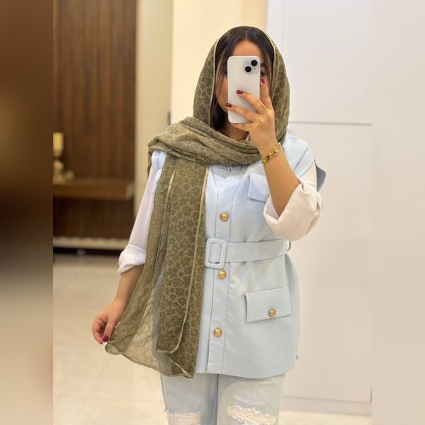 شال حریر دورگان مجلسی وارداتی